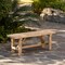 Vintiquewise Wooden Bench Farmhouse Entryway Organizer Retro Rustic Accent Seat Natural Wood Armless Design for Living Room Hallway Kitchen Dining Room Stylish & Practical Décor for Indoor Space